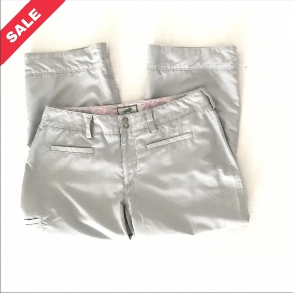 Horny Toad | Womens Cropped Capris Pants Size 6 Trousers Bottoms Gray - Picture 1 of 10